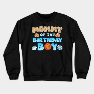 Mommy Of The Birthday Boys Milk and Cookies B-day Gift For Boys Kids Toddlers Crewneck Sweatshirt